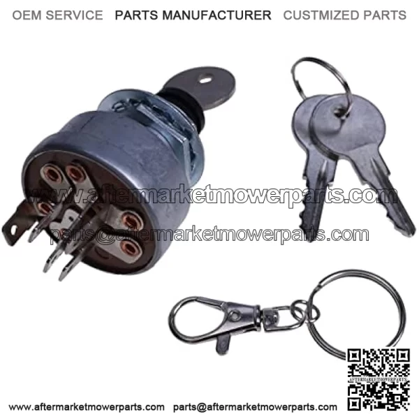 Starter Ignition Switch AM101561 TCA22740 AM107076 TCA15075 Compatible with John Deere 130 160 165 170 175 180 185 240 245 260 265 285 320 500 - Image 3