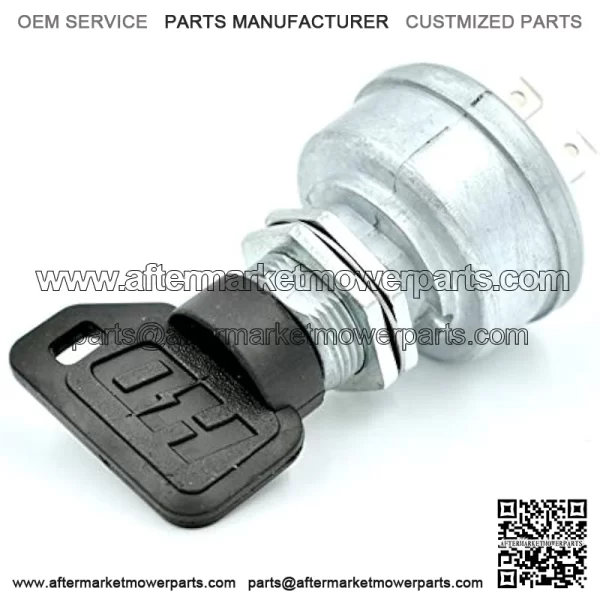 Premium Ignition Switch for John Deere Bunker Rake & Field 1200 1200A 800 V40 Aerators 3 Keys & Free Carabiner - Image 2