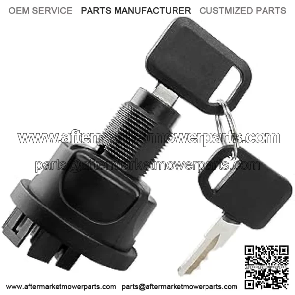 Ignition Switch with Keys Compatible with John Deere ZTrak x465 GX345 325 OE# AUC15805 AUC18708 TCA26088 TCA24615 AUC13979