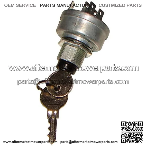 Ignition Switch w/Keys Fits John Deere 1200 1200A Bunker Rakes 800 V40 Aerators - Image 4