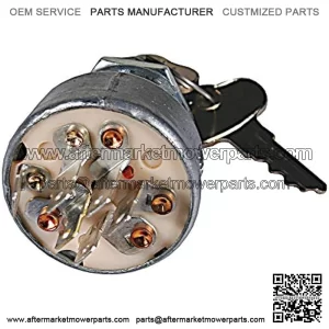 Ignition Switch 430-128 Compatible with/Replacement for John Deere F910 and F930 Front mounts, 130, 175, 180, 185, F912, F915, F925, RX73, RX75, RX95, SX75, SX95, 1600 and 1600 Turbos