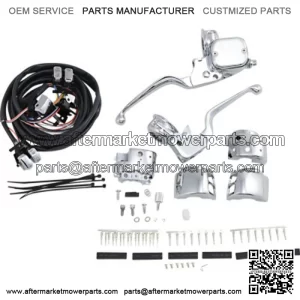 Chrome Handlebar Hand Controls Switches Single Disc 9/16" Harley Softail Dyna XL (For: Harley-Davidson)