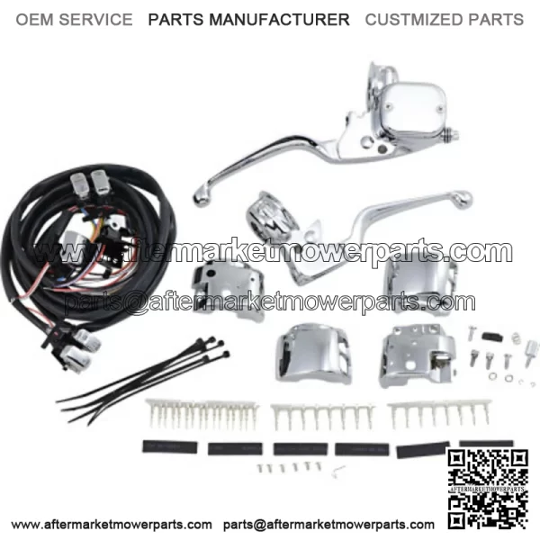 Chrome Handlebar Hand Controls Switches Dual Disc 11/16 Kit Harley Touring 96-07 (For: Harley-Davidson)