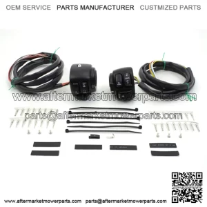 Handlebar Black Control Switch Housing Kit 60" Wiring Harley FXST XL FXD 06-11 (For: Harley-Davidson)