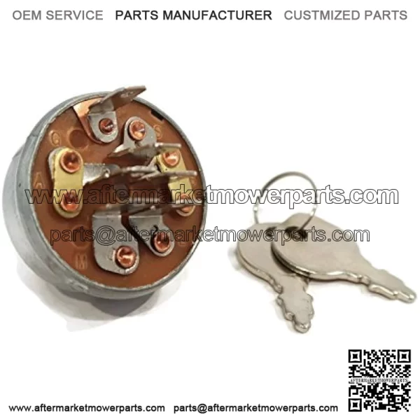 Compatible Ignition Switch with 2 Keys Replacement for Cub Cadet MTD 725-3163 725-3163A 725-3163P 925-3163 - Image 2