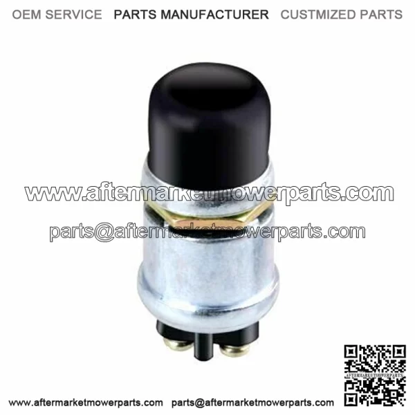 Golf Cart 12V Horn Switch Button w/ Cover Floor Mount For Club Car, EZGO, Yamaha