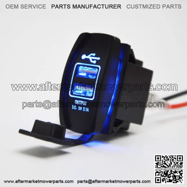 OUTPUT 5V 3.1A USB Power Charger+"INTERIOR LIGHT" UTV Dash Rocker Toggle Switch For: More than one vehicle - Image 3