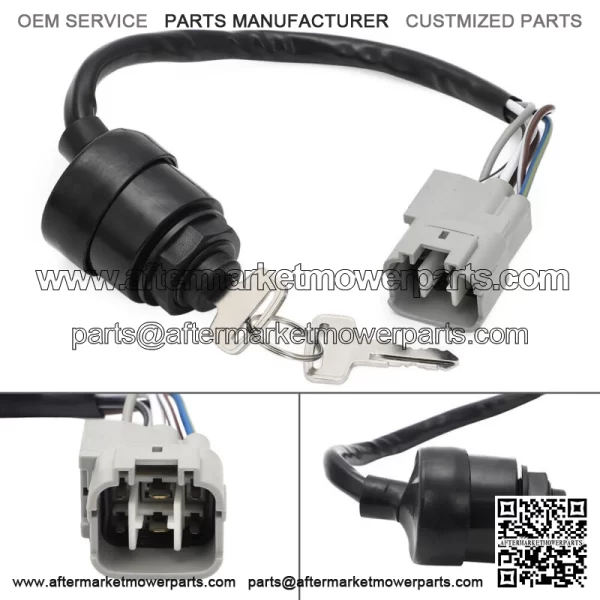 Ignition Key Switch Fits Kawasaki KAF1000 Mule PRO DX / DXT 2016-2017 2018 2019 For: More than one vehicle - Image 2