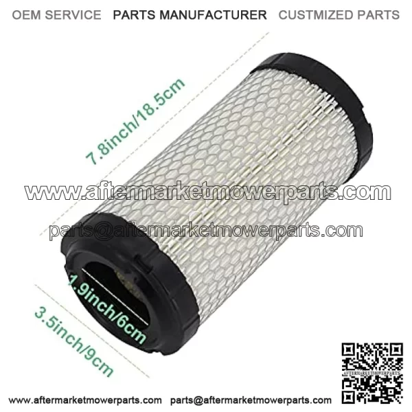 M113621 Air Filter Compatible with Baldwin RS3715 Fleetguard AF25550 John Deere M113621 NAPA6449 (Pack of 2) - Image 2