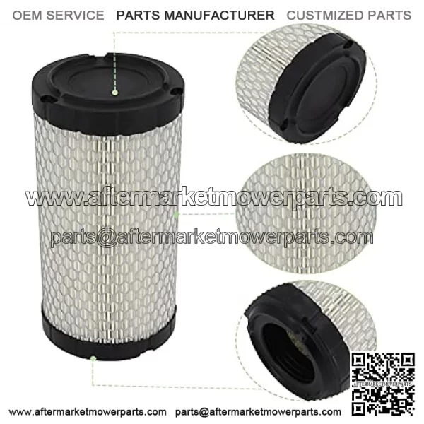 M113621 Air Filter Compatible with Baldwin RS3715 Fleetguard AF25550 John Deere M113621 NAPA6449 (Pack of 2) - Image 3