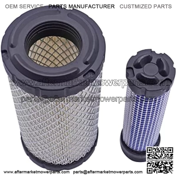 Inner & Outer Air Filters Set M113621 M123378,Air Filter Element Compatible with 1023E 1026R 1200 1720 1725 2030A 2210 2500,Replaces Kawasaki 11013-7029 11013-7048 - Image 3