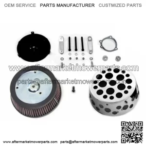 Wyatt Gatling Air Cleaner Kit Holes Drilled Chrome Cover CV EFI Harley Sportster (For: Harley-Davidson)