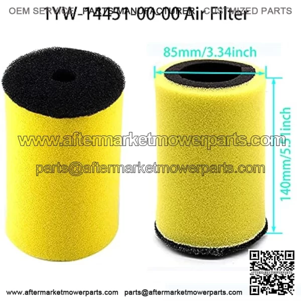 1YW-14451-00-00 Air Oil Filter and Fuel Gas Tank Switch Valve Petcock for Yamaha Timberwolf 250 Big Bear 350 Moto-4 250 350 Kodiak 400 Big Bear 350 Big Bear 1987-1999 with Spark Plug Oil Filter Parts - Image 2