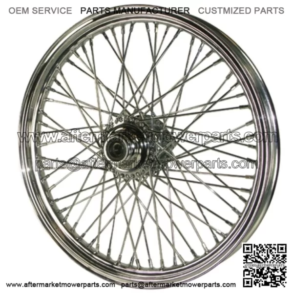 19 x 2.5 Front Chrome 60 Spoke Wheel Rim Dual 84-99 Dyna Sportster Harley (For: Harley-Davidson)