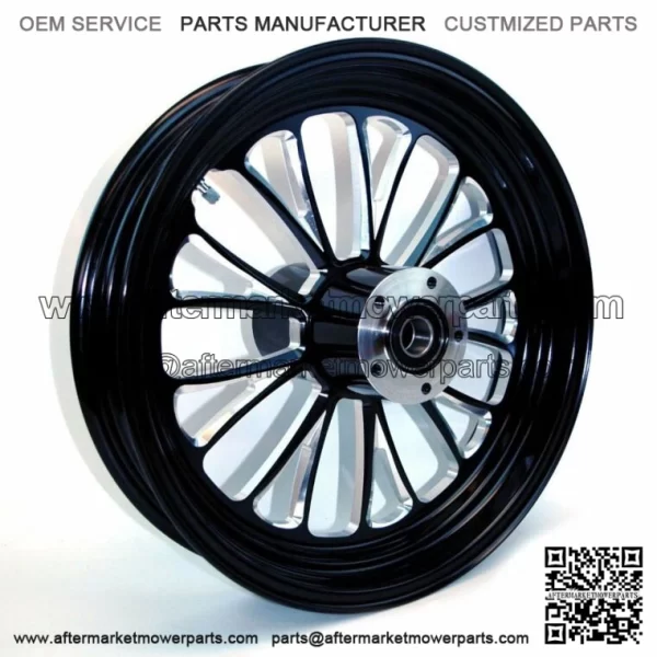 Ultima Manhattan Black Billet Aluminum 16 3.5 Rear Wheel Harley Touring Softail (For: Harley-Davidson)