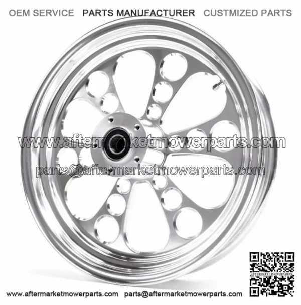 18 3.5 Polished Kool Kat Billet Front Wheel Rim Dual Disc Harley Touring Softail (For: Harley-Davidson)