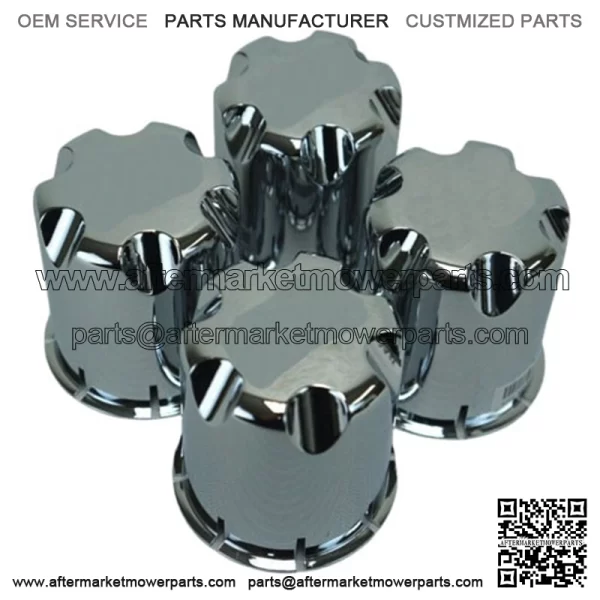Golf Cart UTV ATV Wheel Rim Chrome Center Caps Set of 4