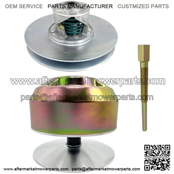 AM140985 AM140967 Primary & Secondary Drive Clutch Assembly Compatible with John Deere 4X2 Gators, Diesel Gator, Trail Gator, Worksite Gator, 1200A Bunker and Field Vehicle,AM141005,AMT27