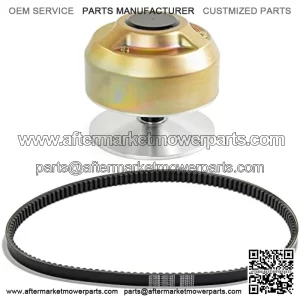 Primary Drive Clutch with Belt for John Deere 4X2 Gators, 1200A Bunker and Field Vehicle, Replaces AM140985 (AM128794), RE28721