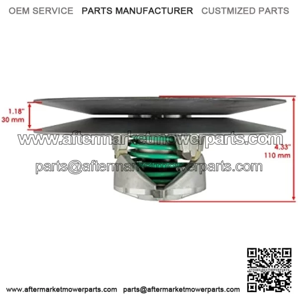 Driven Sheave Secondary Clutch Compatible With John Deere 1200A Field AM140967 - Image 2
