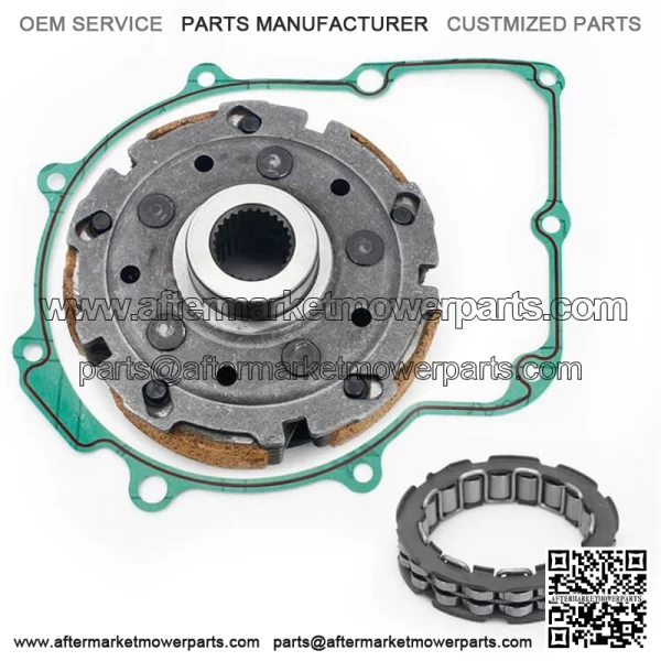 Wet Clutch Assy Pad Shoe One Way Bearing Gasket Flange Nuts for Yamaha Grizzly 660 2002-2008