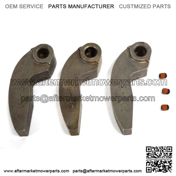 Snowmobile Set of 3 Clutch Weight Cam Arm w/ Set Screw 68g 0746-703