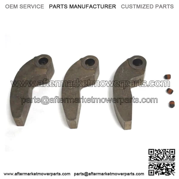 Snowmobile Set of 3 Clutch Weight Cam Arm w/ Set Screw 73g 0746-716 - Image 2