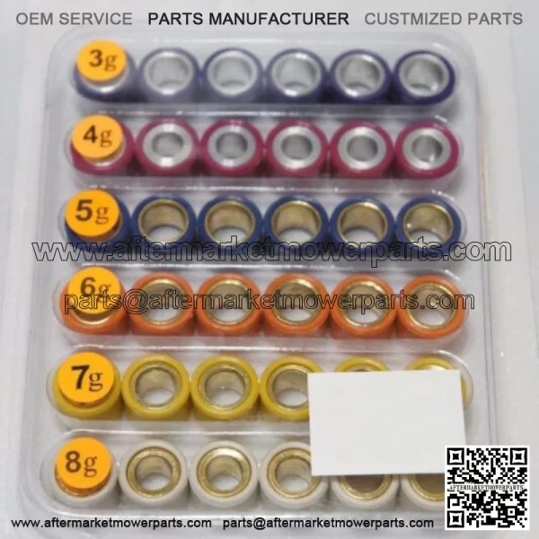 Variator Roller pack 16x13 3g 8g for  GY6 50cc  139QMB scooter TX
