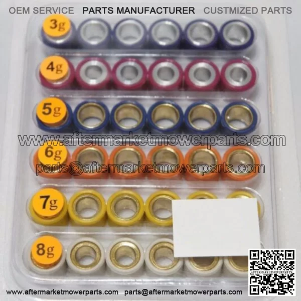 Variator Roller pack 16x13 3g ~ 8g for Kymco Agility 50 PeopleS 50 scooter TX