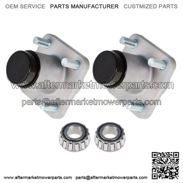 2 For 1982-2002 Models Club Car DS Golf Cart Front Wheel Hub Kit Bearings Seals