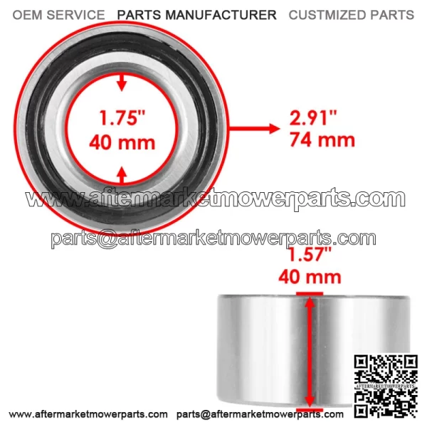 Rear Wheel Axle Hub W/ Bearing for Polaris Sportsman 800 4X4 6X6 EFI 2007-2015 For: Polaris Sportsman 800 - Image 4