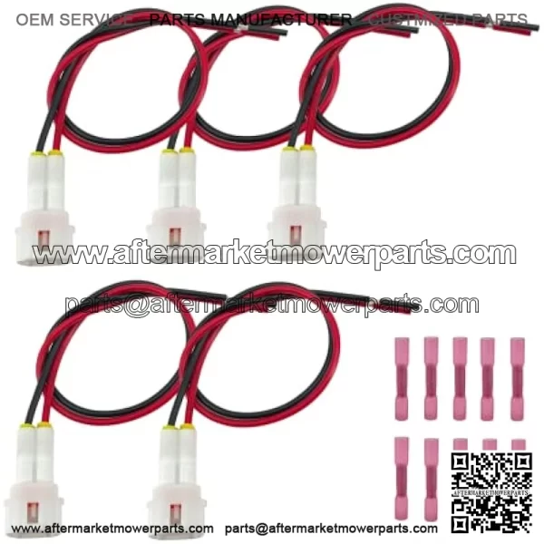 5pcs Accessory Power Lead Kit Compatible with Yamaha Wolverine RMAX and 850 X2 X4 RMAX2 RMAX4 Replace B4J-H25B0-V0-00