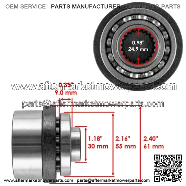 Front Differential OST Output Hub For Polaris Ranger 800 6x6 2011-2016 For: Polaris Sportsman 570 - Image 2