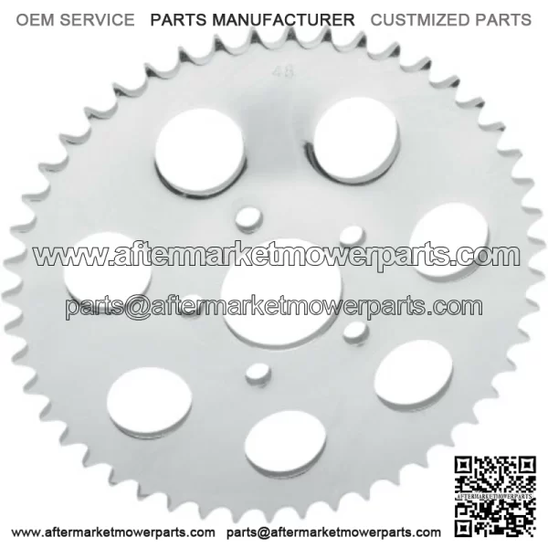 Chrome 49 Tooth Dished Rear Wheel Sprocket Harley Big Twin 00+ (For: Harley-Davidson)