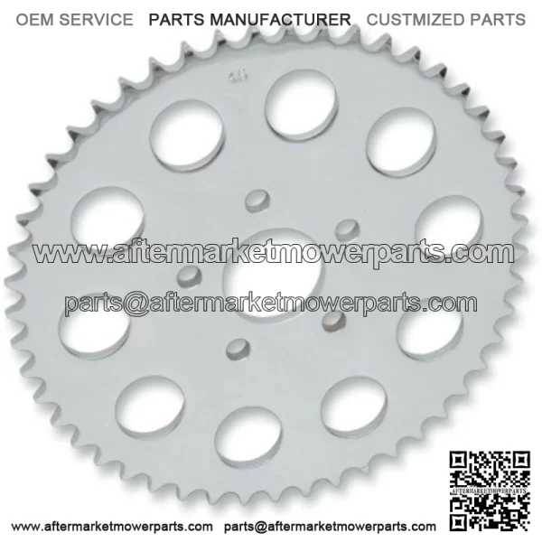 Chrome 51 Tooth Flat Rear Wheel Sprocket Harley Big Twin 00-17 (For: Harley-Davidson)