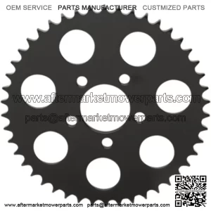 Black 46 Tooth Flat Rear Wheel Sprocket Harley Big Twin 00-17 (For: Harley-Davidson)