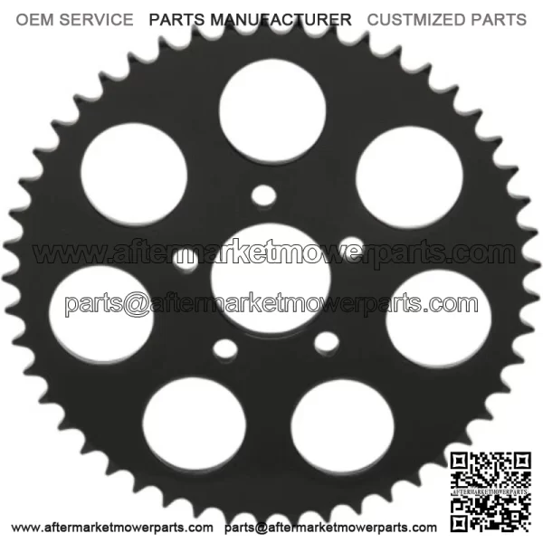 Black 51 Tooth Flat Rear Wheel Sprocket Harley Big Twin 2000+ (For: Harley-Davidson)