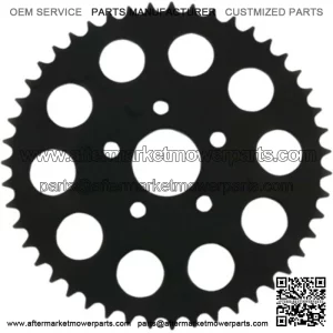 Black 49 Tooth Flat Rear Wheel Chain Sprocket Harley 86-92 XL (For: Harley-Davidson)
