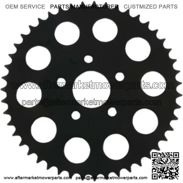 Black 49 Tooth Flat Rear Wheel Chain Sprocket Harley 86-92 XL (For: Harley-Davidson)