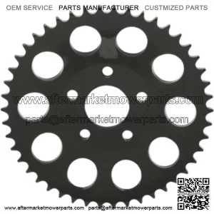 Black 46 Tooth Dished Rear Wheel Sprocket Harley Big Twin Evo (For: Harley-Davidson)