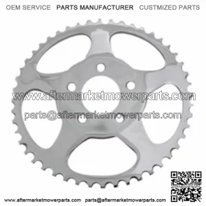 Chrome Dished Star 48 Tooth Rear Sprocket Chain 9.8 mm Offset 73-99 Harley (For: Harley-Davidson)