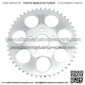 Chrome 49 Tooth Dished Rear Wheel Sprocket Harley Big Twin Evo (For: Harley-Davidson)
