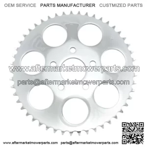 Chrome 51 Tooth Dished Rear Wheel Sprocket Harley Big Twin Evo (For: Harley-Davidson)