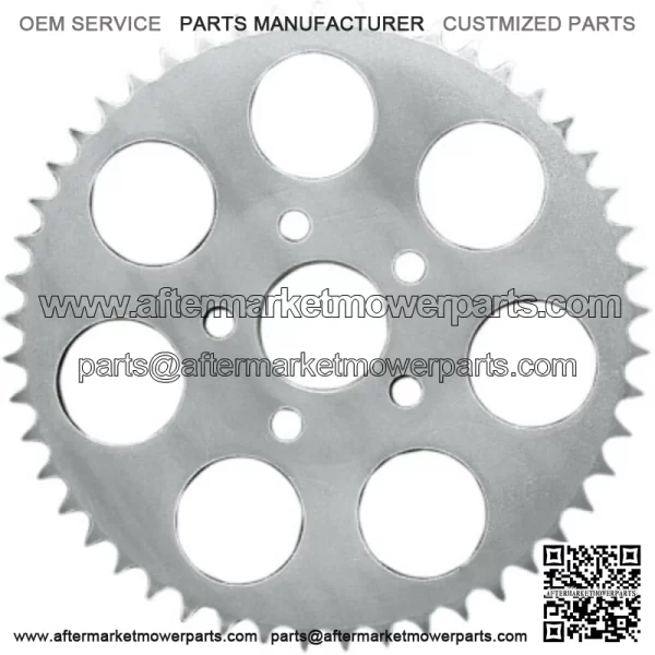 Chrome 48 Tooth Flat Rear Wheel Chain Sprocket Harley 82-85 XL (For: Harley-Davidson)