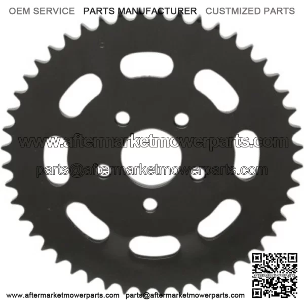 Black 48 Tooth .23" Offset Rear Wheel Sprocket Harley Big Twin (For: Harley-Davidson)