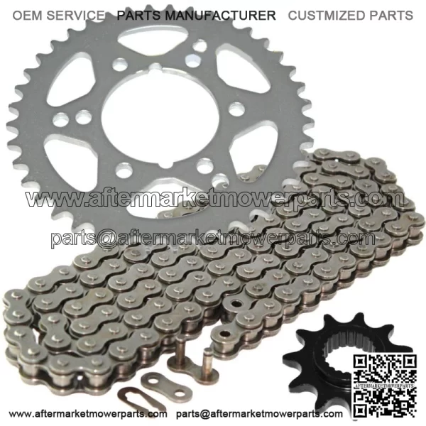 Drive Chain & Sprockets Kit for Polaris Trail Boss 350L 2X4 1990 1991 1992 1993 (For: Polaris)