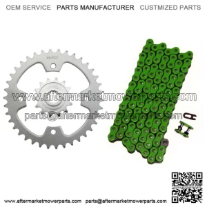 Green 520x94 O-Ring Drive Chain & 14/38 Sprockets 2008-2014 for Kawasaki KFX450R