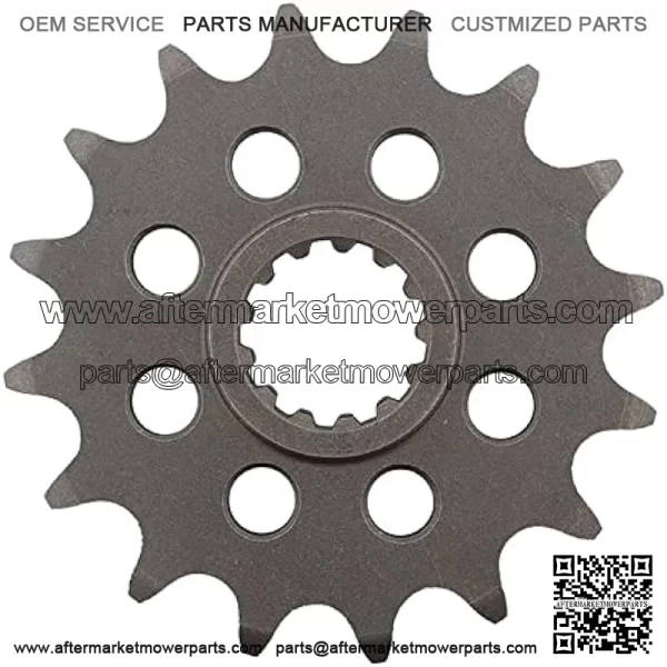 CST-1581-16-2 Front Sprocket Compatible With/Replacement For Yamaha 6 FZ 2004-2008, FZ 6 S 2009, 1000 FZR 1987-1995, FZX 750 Fazer 1986 1987, GTS 1000 ABS 1993-1996, YZF 750 R 1994-1998 - Image 2