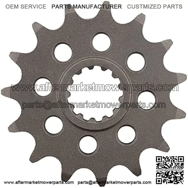 CST-1581-15-2 Front Sprocket Compatible With/Replacement For Yamaha 6 FZ 2004-2008, FZ 6 S 2009, 1000 FZR 1987-1995, FZX 750 Fazer 1986 1987, GTS 1000 ABS 1993-1996, YZF 750 R 1994-98 - Image 2