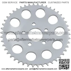 1210-0957 Chrome Rear Wheel Sprocket 46 tooth
